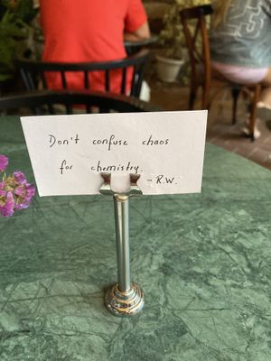 Table  at Kukina Caferia in Fethiye