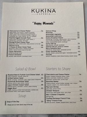 Some options... at Kukina Caferia in Fethiye