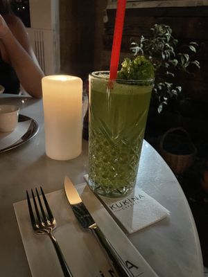 Kale smoothie  at Kukina Caferia in Fethiye