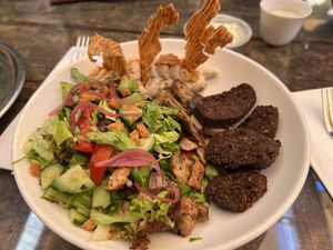 Veggie bowl (dressing and cheese on the side)  at Kukina Caferia in Fethiye