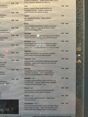 Menu 2  at Keenkies in Athens