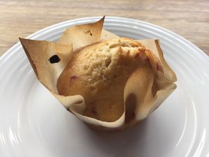 Muffin of the day ($2.50) banana, orange, berry at Munsterhaus in Fitzroy