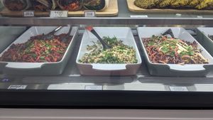 Beetroot carrot, ancient grains, rainbow coleslaw, at SEED & STONE in Adelaide