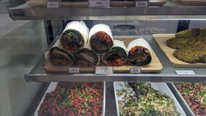 Tofu & Avocado and Veggie Pattie at SEED & STONE in Adelaide