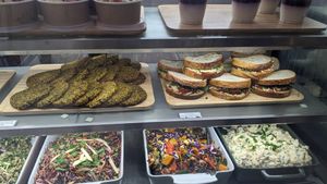 Veggie Pattie, Toastie at SEED & STONE in Adelaide