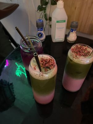 strawberry match and passion fruit lemonade (2023)  at Tipsy in Aarhus