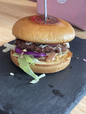 Vegan “The Classic Burger"  at Tipsy in Aarhus