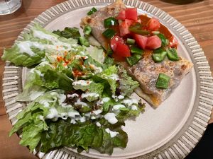 Vegan chili bean burrito  at Modernark in Kobe