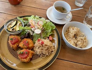 Vegan plate  at Modernark in Kobe