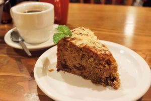 Vegan fruit cake at Modernark in Kobe