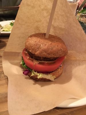 soy patty burger at Modernark in Kobe