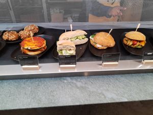 Two vegan sandwiches at LORA  in Basel