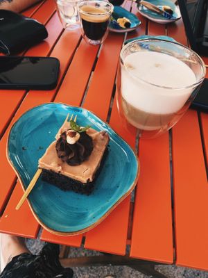 Vegan, gluten free brownie 💚 at Fit Cake Olsztyn in Jonkowo