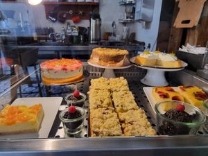 Cakes / pastry (not all vegan) at Hafen Kaffee in Husum