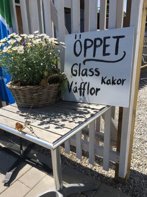 Entrance  at Vita Snäckan in Bastad