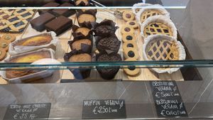 some nice sweet vegan options  at Forno Integrale in Sirmione