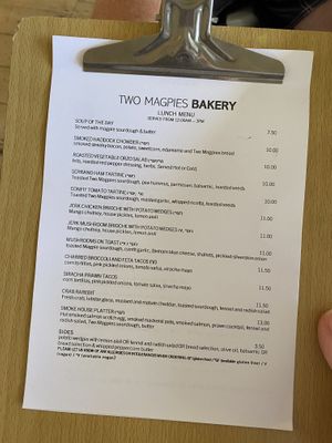   at Two Magpies Bakery in Blakeney