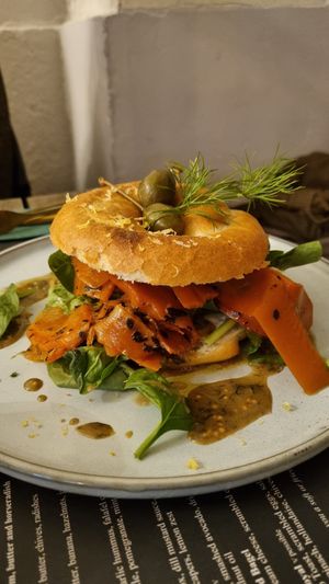 Lox Bagel at Hildebrandt Café in Vienna