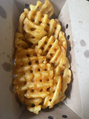 Waffle fries  at A Burgers in Nancy