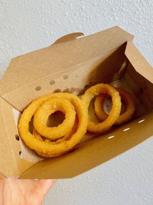 The onion rings  at A Burgers in Nancy