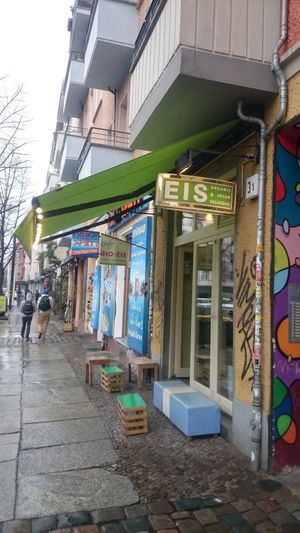 Outside at Caramello Eisdiele in Berlin