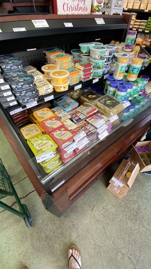 Well stocked dairy alternatives  at California Ranch Market in San Jose Del Cabo