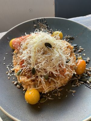 Tomato risotto   at Figaro in Wingerworth