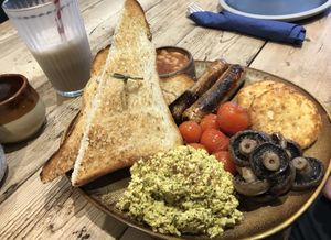 Vegan breakfast   at Figaro in Wingerworth