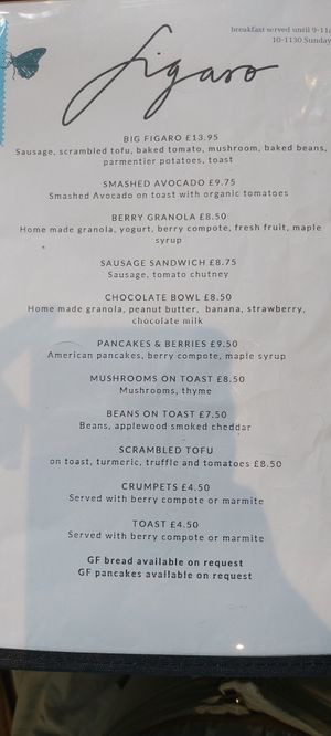  at Figaro in Wingerworth