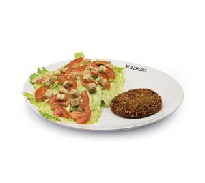 Caesar salad falafel burger vegano  at Madero  in Ponta Grossa