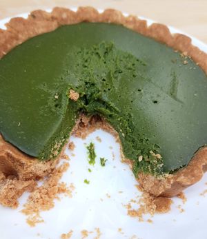 vegan classic matcha tarte - inside #Veganuary at Pan Galleria - 빵갤러리아 in Gyeonggi-do
