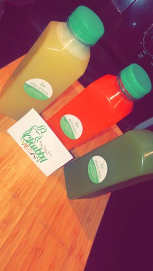 Homemade Organic Juices  at ChubbyVegan in Houston