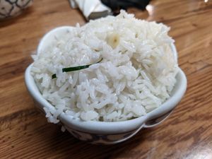 Coconut rice at Thai On The Island in Cowes