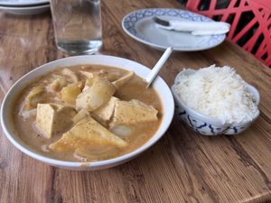 Curry option #23 with Tofu   at Thai On The Island in Cowes