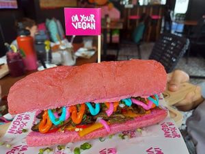 Schwarma Sammie at I'm Your Vegan in Chiang Mai