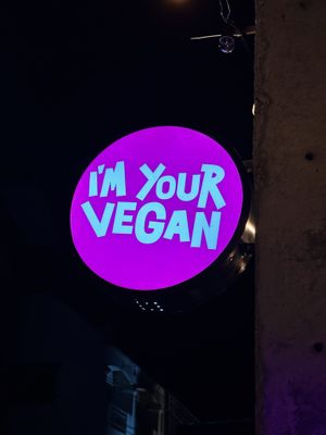 Outdoor sign   at I'm Your Vegan in Chiang Mai