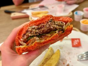 The Classic burger!  at I'm Your Vegan in Chiang Mai