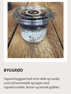 Vegan at Espresso House in Hilleroed