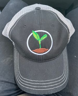 Vegan plant baseball cap  at Plantonic Cafe in Hartford