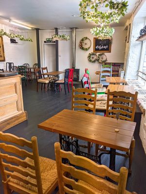 Inside at The Old Barn Coffee Shop in Auchtermuchty