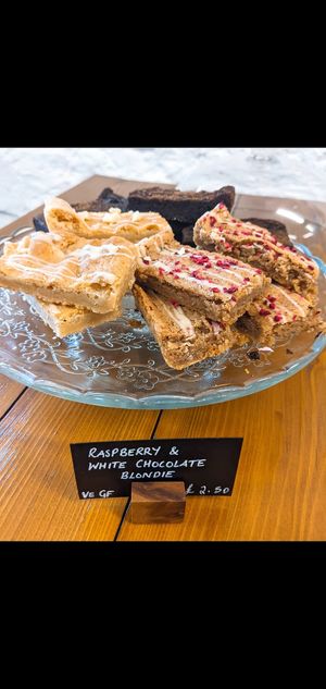 Vegan & GF blondies & brownies at The Old Barn Coffee Shop in Auchtermuchty