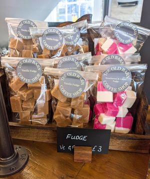 Vegan fudge at The Old Barn Coffee Shop in Auchtermuchty