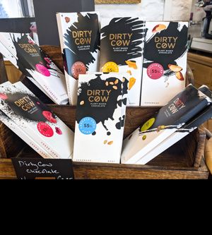 Vegan chocolate at The Old Barn Coffee Shop in Auchtermuchty