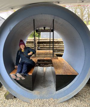 Heated covered outdoor seating  at Wackoz  in Downpatrick