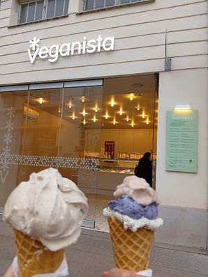 This ice cream was maybe the best vegan ice cream ice eaten.. and I've eaten a lot 🥰 at Veganista Ice Cream X in Vienna