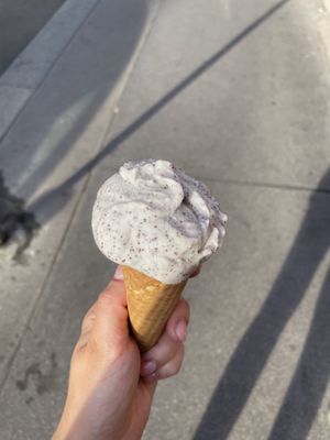 Poppy seed ice cream  at Veganista Ice Cream XII in Vienna