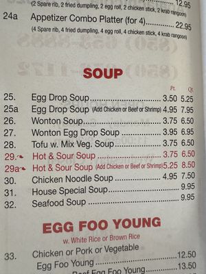 Soup  at Hong Kong Bistro in Apalachicola