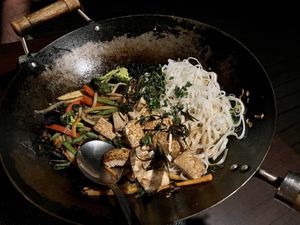 Stir Fry  at The Seedling Vegan Kitchen at Old Joe's Kaia in Nelspruit