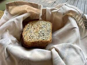 Home-baked toast  at The Seedling Vegan Kitchen at Old Joe's Kaia in Nelspruit