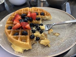 Light, crispy, and good    at Early Bird Brunch in Papillion